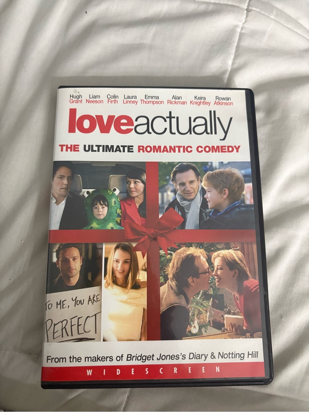 Universal Love Actually DVD Cover - White Red Black